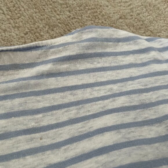 J. Jill Linen Striped Pullover Poncho Sweater Knit Top M/L - Picture 10 of 12